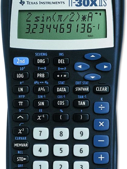 Texas Instruments – Calculatrice scientifique à alimentation solaire TI-30XIIS