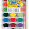 8S36 - Boîte de Peinture pastilles avec pinceau "Crayola" (53-2400)
