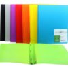 Duo tang attaches plastifiés, couleurs assorties