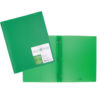 Duo tang opaque plastifié avec attaches - Vert foncé