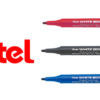 Ensemble de 4 marqueurs effaçables à sec Pentel (1 noir, 1 rouge, 1bleu, 1 vert)