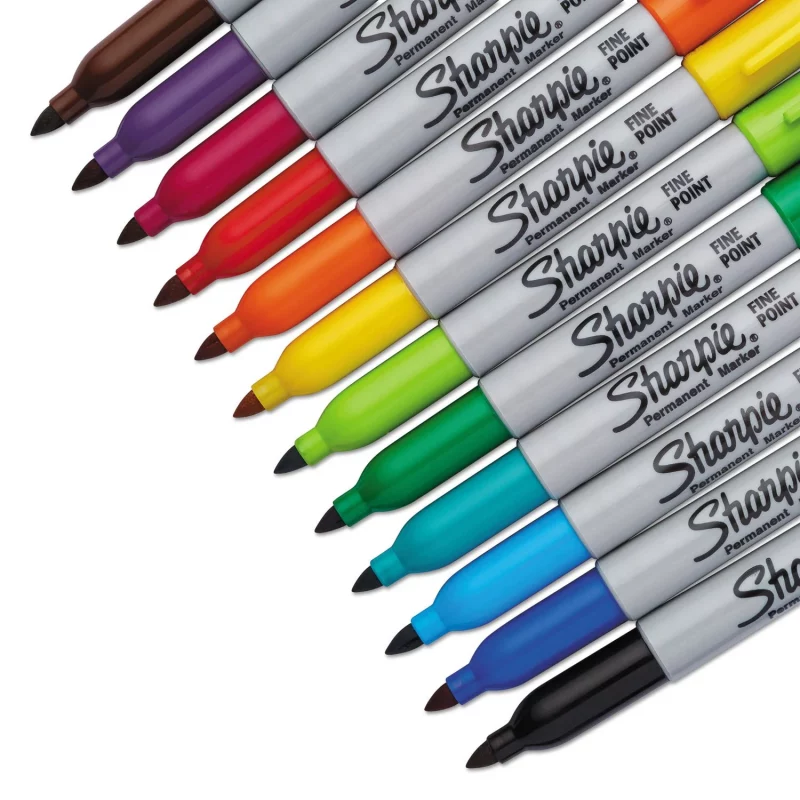 Sharpie - Marqueurs permanents pointes fines - lot de 12 marqueurs – Image 2