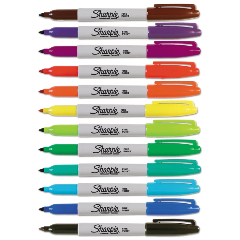 Sharpie - Marqueurs permanents pointes fines - lot de 12 marqueurs – Image 4