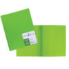 Duo tang opaque plastifié avec attaches - Vert