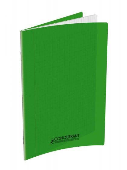 Cahier polypro 24x32 48 pages grands carreaux seyès - Vert