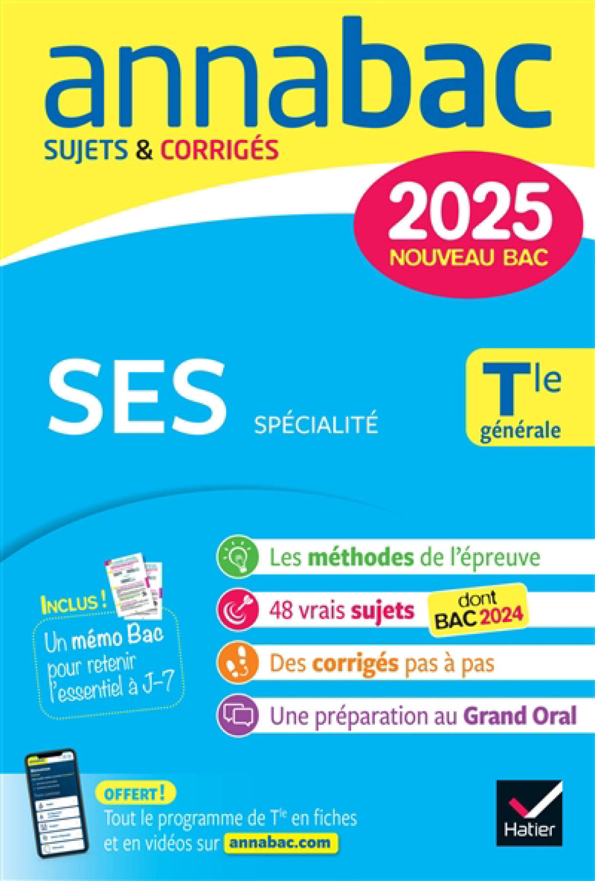 Annabac: SES spécialité, terminale TLE générale: nouveau bac 2025