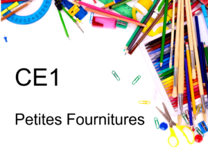 Ensemble de petites fournitures scolaires CE1