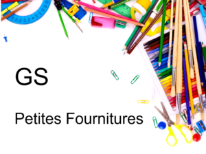 Ensemble de petites fournitures scolaires GS