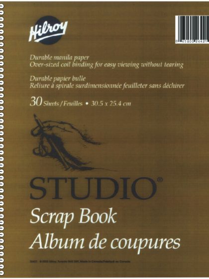 Scrapbook à ressort 30.5x25.4cm "Hilroy" 26421