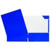 Duo tang laminés pochettes sans attache - Bleu