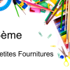 Ensemble de petites fournitures scolaires 6e
