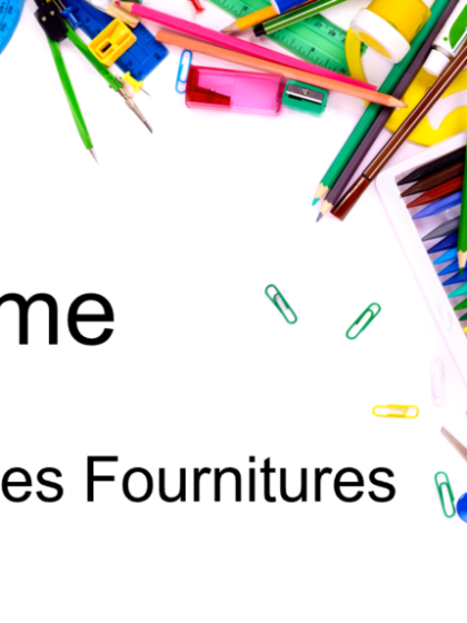 Ensemble de petites fournitures scolaires 6e