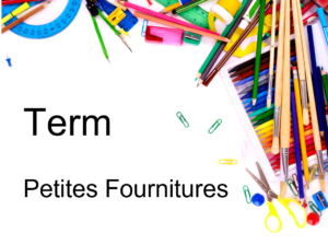 Ensemble de petites fournitures scolaires Tle